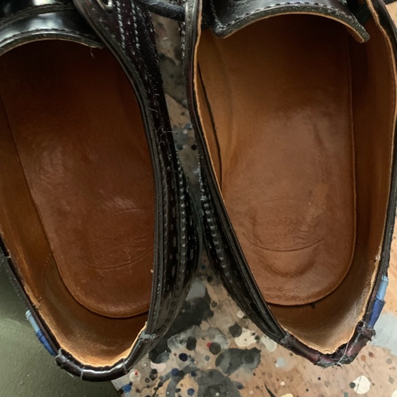 John Fluevog burgundy Lace up derby - Picture 5 of 6